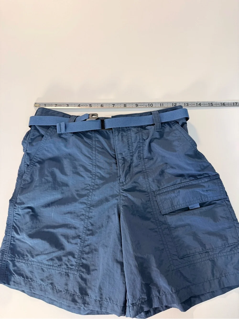 Patagonia Kids Outdoor Everyday Shorts Size L / 12 Blue Belted Cargo Gorpcore